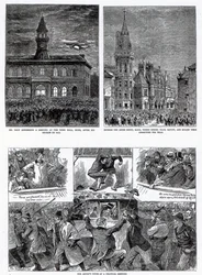 The Agitation in Ireland, illusztrációk a 